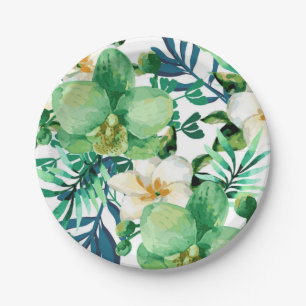 Blumenmuster Pappteller