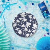 Blumenmuster Pappteller (Party)