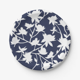 Blumenmuster Pappteller