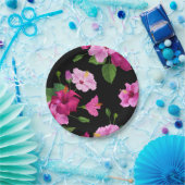 Blumenmuster Pappteller (Party)