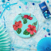 Blumenmuster Pappteller (Party)