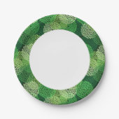 Blumenmuster Pappteller (Vorderseite)