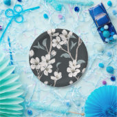 Blumenmuster Pappteller (Party)