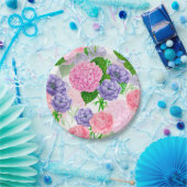 Blumenmuster Pappteller (Party)