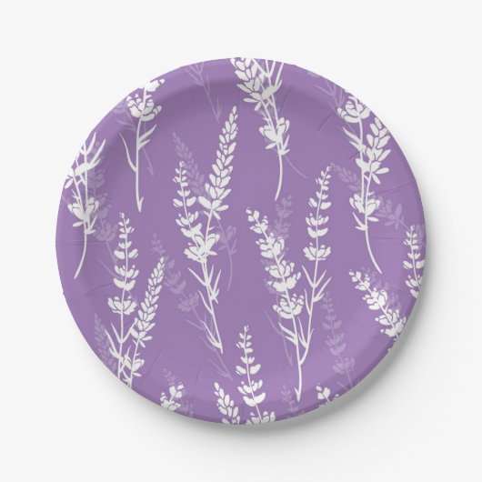 Blumenmuster Pappteller (Vorderseite)