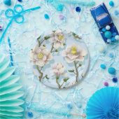 Blumenmuster Pappteller (Party)