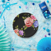 Blumenmuster Pappteller (Party)