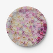 Blumenmuster Pappteller (Vorderseite)