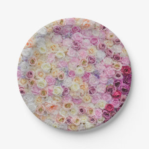 Blumenmuster Pappteller