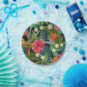 Blumenmuster Pappteller (Party)