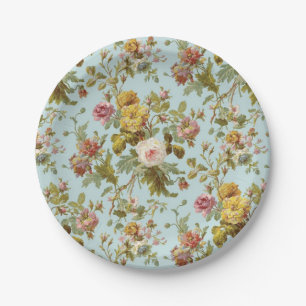 Blumenmuster Pappteller