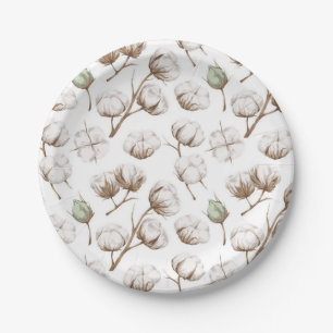 Blumenmuster Pappteller