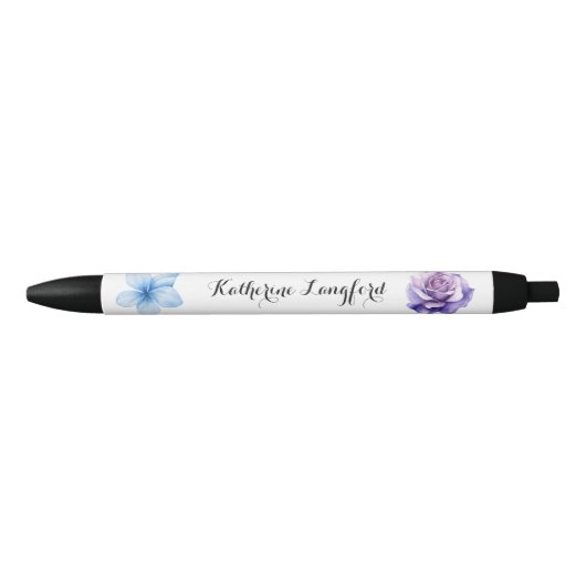 Blumenmuster Pen | Geschenk für benutzerdefinierte Kugelschreiber (Vorderseite)