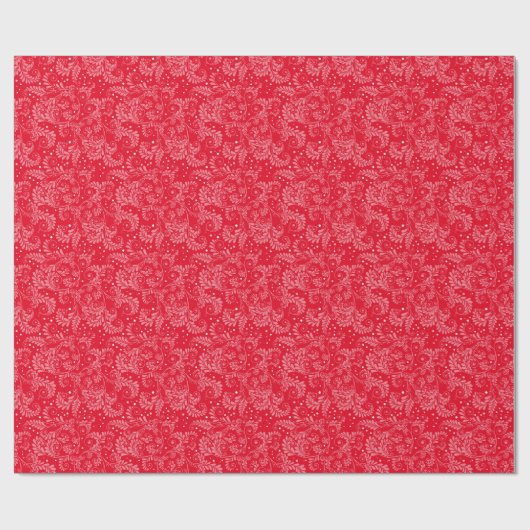 Blumenmuster (personalisierte Farbe), Faltpapier Geschenkpapier (Flach)