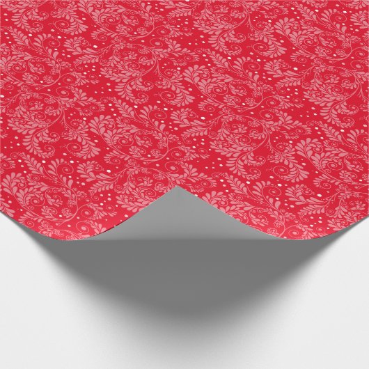 Blumenmuster (personalisierte Farbe), Faltpapier Geschenkpapier (Ecke)