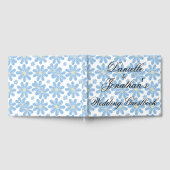 Blumenmuster - Personalisiertes Hochzeitsbuch Gästebuch (Voll)