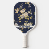 Blumenmuster Pickleball Schläger (Vorderseite)