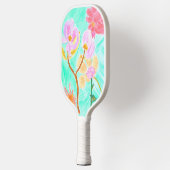 Blumenmuster Pickleball Schläger (Links)