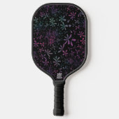 Blumenmuster pickleball schläger (Rückseite)