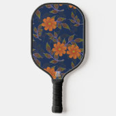 Blumenmuster pickleball schläger (Rückseite)