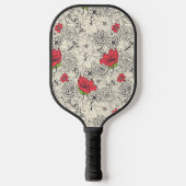 Blumenmuster Pickleball Schläger (Vorderseite)