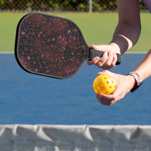 Blumenmuster pickleball schläger