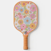 Blumenmuster pickleball schläger (Vorderseite)