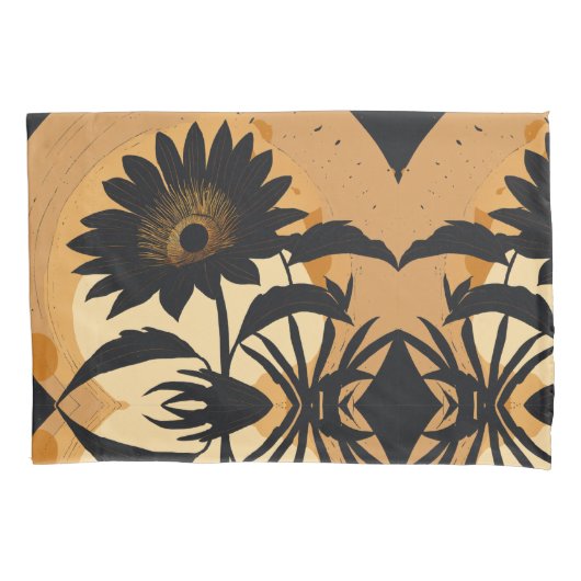 Blumenmuster Pillowcase Kissenbezug (Vorderseite-Links)