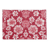 Blumenmuster Pillowcase Kissenbezug (Rückseite-Rechts)