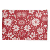 Blumenmuster Pillowcase Kissenbezug (Rückseite-Links)