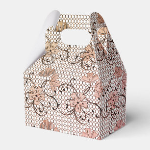 Blumenmuster Pink Geschenkschachtel