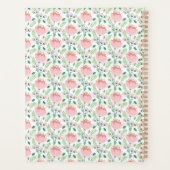 Blumenmuster-Planer in rosa und orange Planer (Rückseite)