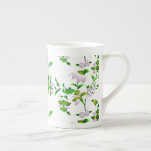 Blumenmuster Porzellantasse