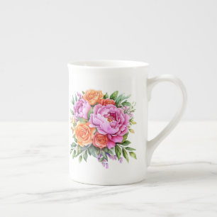 Blumenmuster  porzellantasse