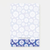 Blumenmuster Post-it Klebezettel (Vorderseite)