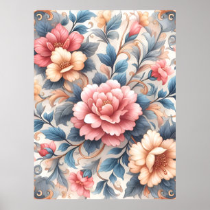 Blumenmuster Poster