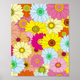 Blumenmuster Poster