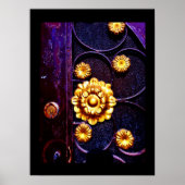 Blumenmuster Poster (Vorne)