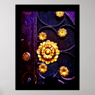 Blumenmuster Poster