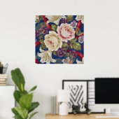 Blumenmuster Poster (Heimbüro)