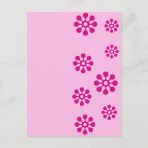 Blumenmuster Postkarte