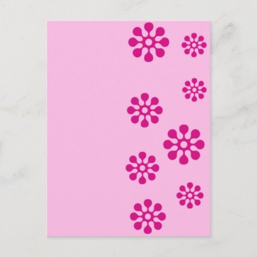 Blumenmuster Postkarte (Vorderseite)