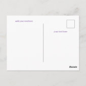 Blumenmuster Postkarte (Rückseite)