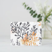 Blumenmuster Postkarte (Stehend Vorderseite)