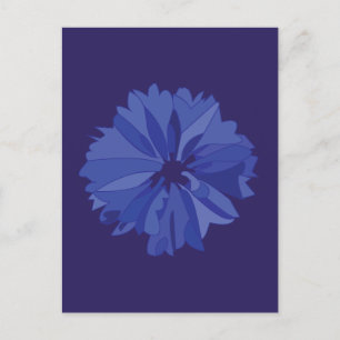 Blumenmuster Postkarte