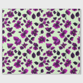 Blumenmuster Pua Melia Blume Geschenkpapier (Flach)