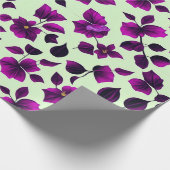 Blumenmuster Pua Melia Blume Geschenkpapier (Ecke)