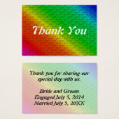 Blumenmuster Rainbow Herbsthochzeit (Vorne & Hinten)