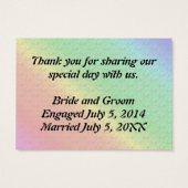 Blumenmuster Rainbow Herbsthochzeit (Rückseite)