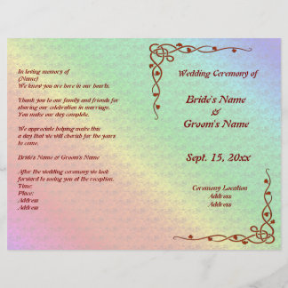 Blumenmuster Rainbow Herbstwochenprogramm